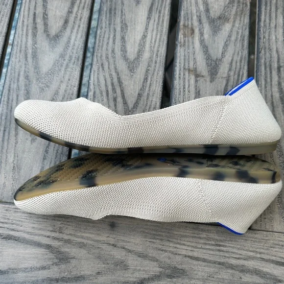 Rothy's Women's Cream and Blue Flats - Picture 6 of 10